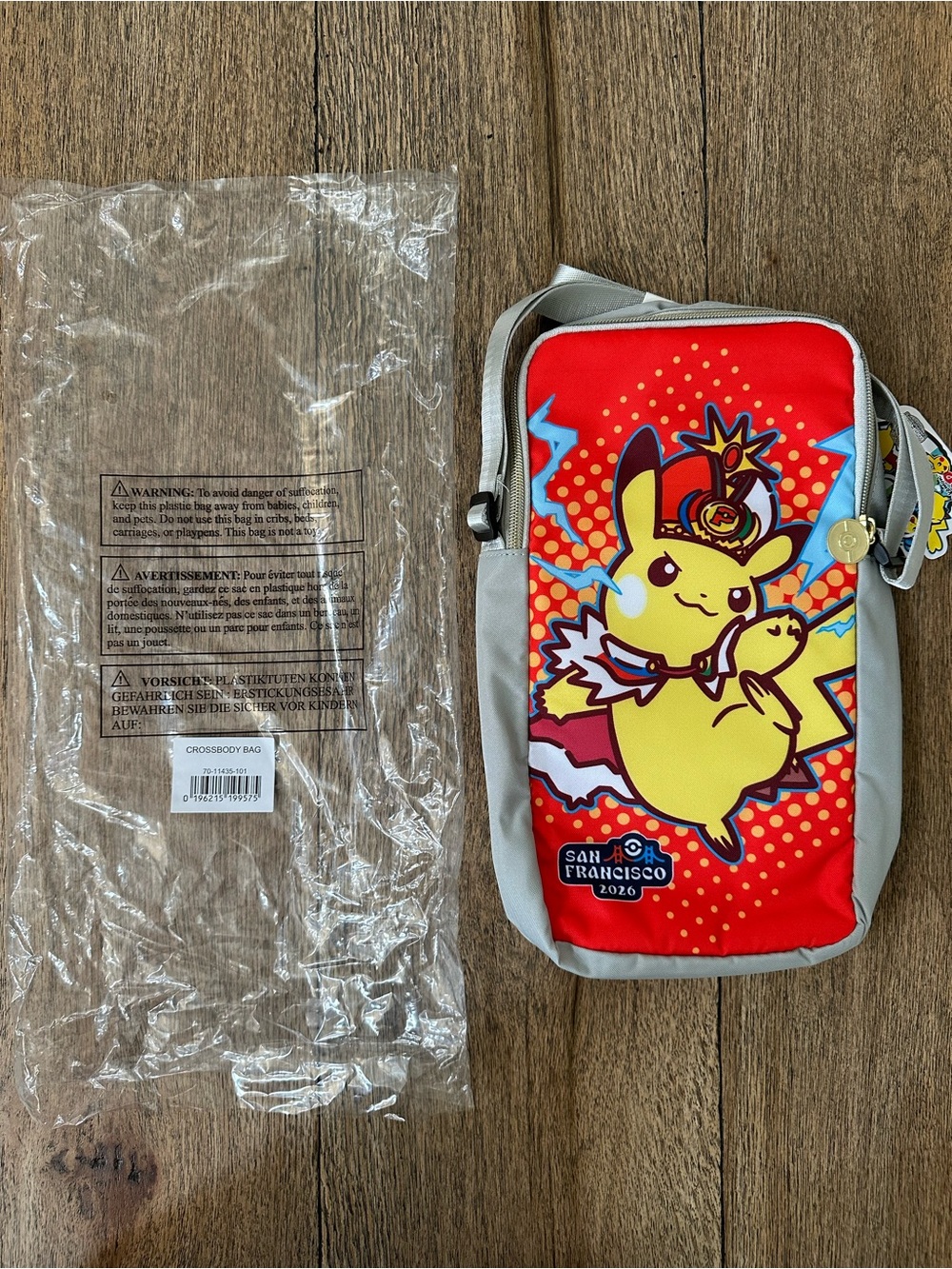 Pokémon World Championships 2026 San Francisco Exclusive Pikachu Sling / bag - Picture 4 of 10